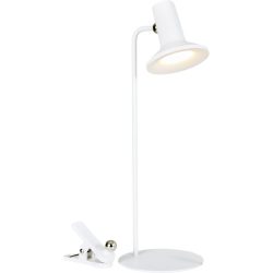 Tischlampe Carter Weiss Kunststoff/Metall 10.4 cm 43.5 cm - LED - Lichtfarbe: Extra warmweiss - Tageslichtweiss - Material: Metall/Kunststoff -