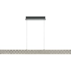 Pendellampe Elva Grau Metall 122 cm 120 cm - LED - Lichtfarbe: Warmweiss - Pendellampe- LED Energiesparlampe