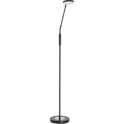 Leselampe Mariola Schwarz Metall 23 cm 138 cm - LED - Lichtfarbe: Extra warmweiss - Helles Neutralweiss - Leselampe- LED Energiesparlampe