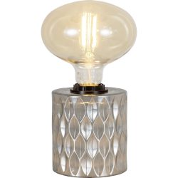 Tischlampe Anisa Silber Glas 10 cm 12 cm - Tischlampe
