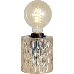 Tischlampe Anisa Braun Glas 10 cm 12 cm - Farbe: amber - Tischlampe