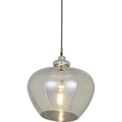 Pendellampe Bela Grau Glas/Metall 30 cm 129 cm - Material: Metall/Glas - Pendellampe