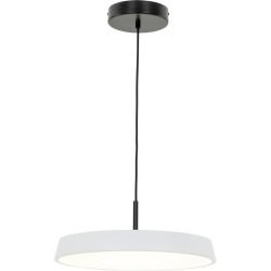 Pendellampe Ellis Schwarz/Weiss Aluminium 40 cm 120 cm - Farbe: weiss/schwarz - LED - Lichtfarbe: Extra warmweiss - Pendellampe- LED Energiesparlampe