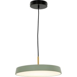Pendellampe Ellis Grün Aluminium 40 cm 120 cm - Farbe: messing/grün - LED - Lichtfarbe: Extra warmweiss - Pendellampe- LED Energiesparlampe