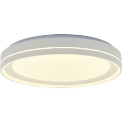 Deckenlampe Lyra Weiss Kunststoff 50 cm 9 cm - LED - Lichtfarbe: Extra warmweiss - Helles Neutralweiss - Deckenlampe- LED Energiesparlampe