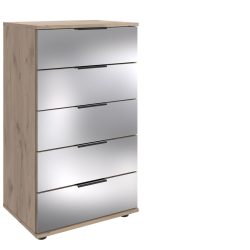 Kommode Metac Braun Holzwerkstoff 49 cm 41 cm - Farbe: Eiche Nachbildung - Kommode