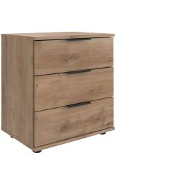 Nachttisch Metaa Braun Holzwerkstoff 52 cm - Farbe: Plankeneiche - Nachttisch