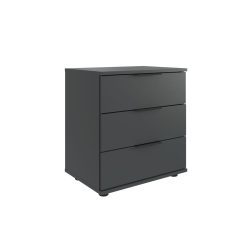 Nachttisch Metaa Grau Holzwerkstoff 52 cm - Farbe: graphit - Nachttisch