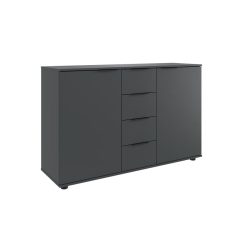 Kommode Metaa Grau Holzwerkstoff 130 cm 41 cm - Farbe: graphit - Kommode