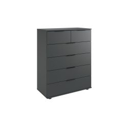 Kommode Metaa Grau Holzwerkstoff 82 cm 42 cm - Farbe: graphit - Kommode