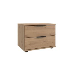 Nachttisch Metaa Braun Holzwerkstoff 52 cm - Farbe: Eiche Nachbildung - Nachttisch