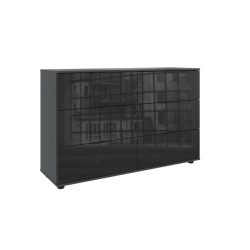 Kommode Metac Grau Holzwerkstoff 130 cm 41 cm - Farbe: graphit - Kommode