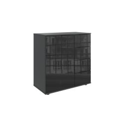 Kommode Metac Grau Holzwerkstoff 81 cm 41 cm - Farbe: graphit - Kommode