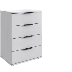 Nachttisch Metaa Weiss Holzwerkstoff 52 cm - Nachttisch