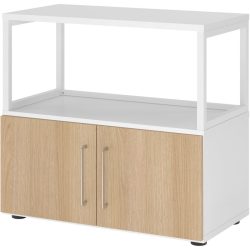 Aktenschrank Flexwall Weiss Holz 41.7 cm 80 cm 74.8 cm - Material: Holzwerkstoff - Aktenschrank