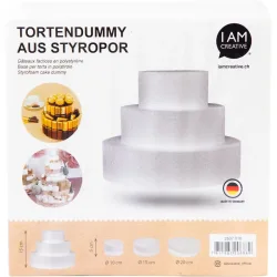 Tortenständer I am creative Weiss Styropor - Tortenständer