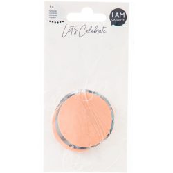 Girlande I am creative Silber/Orange Karton 5 cm 16 cm - Farbe: lachs/silber - Girlande