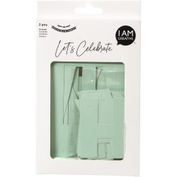 Girlande I am creative Lila Papier 230 cm 24 cm - Farbe: lavendel - Girlande