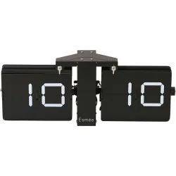 ESMEE Wanduhr Flip Clock MES24000603 schwarz