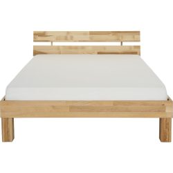 MyDeal Bett Paco Braun Holz 120 x 200 cm - Farbe: buche - Bett