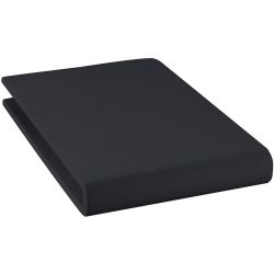 Fixleintuch Rahel Schwarz Baumwolle 90 cm 200 cm - Material: 94% Bio Baumwolle GOTS / 6% Elasthan - Fixleintuch