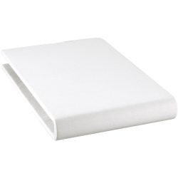 Fixleintuch Rahel Weiss Baumwolle 90 cm 30 cm - Material: 94% Bio Baumwolle GOTS / 6% Elasthan - Fixleintuch