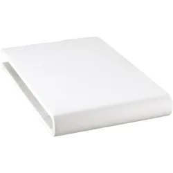 Fixleintuch Rahel Weiss Baumwolle 90 cm 30 cm - Material: 94% Bio Baumwolle GOTS / 6% Elasthan - Fixleintuch