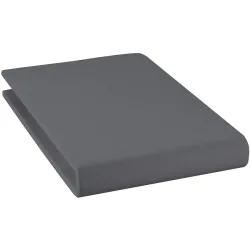 Fixleintuch Jael Grau Baumwolle 160 cm 200 cm - Material: 94% Bio Baumwolle GOTS / 6% Elasthan - Fixleintuch