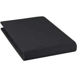 Fixleintuch Rahel Schwarz Baumwolle 160 cm 30 cm - Material: 94% Bio Baumwolle GOTS / 6% Elasthan - Fixleintuch