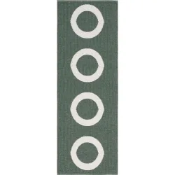 HORREDSMATTAN Outdoor-Teppich Circus Grün 70 cm 100 cm - Farbe: dunkelgrün - Material: Mischgewebe - Outdoor-Teppich