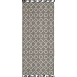 HORREDSMATTAN Outdoor-Teppich Leia Grau 80 cm 300 cm - Farbe: anthrazit - Material: Mischgewebe - Outdoor-Teppich