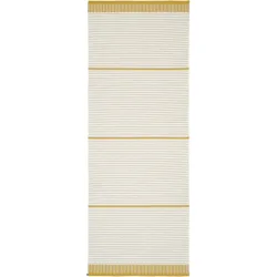HORREDSMATTAN Teppich Solvik Gelb Polyester/Wolle 75 cm 300 cm - Farbe: senfgelb - Material: Wolle/Polyester - Teppich