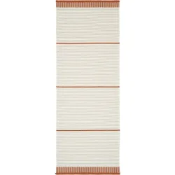 HORREDSMATTAN Teppich Solvik Rot Polyester/Wolle 75 cm 300 cm - Farbe: Rust - Material: Wolle/Polyester - Teppich