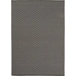 HORREDSMATTAN Teppich Tjörn Schwarz Polyester/Wolle 140 cm 200 cm - Material: Wolle/Polyester - Teppich
