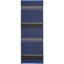 HORREDSMATTAN Teppich Forest Blau 70 cm 300 cm - Farbe: kobaltblau - Material: Mischgewebe - Teppich