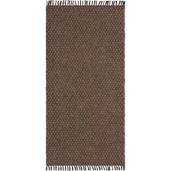 HORREDSMATTAN Teppich Julie Braun 70 cm 200 cm - Farbe: Dunkelbraun - Material: Mischgewebe - Teppich