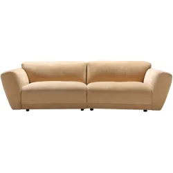 Sofa Miracolo Beige Stoff 268 cm 104 cm - Farbe: hautfarben - Material: Chenillestoff - Sofa