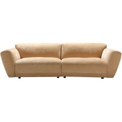 Sofa Miracolo Beige Stoff 268 cm 104 cm - Farbe: hautfarben - Material: Chenillestoff - Sofa