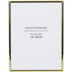 Bilderrahmen Natural & Feminine Glamour Gold Glas/Metall 13.5 cm 18.5 cm - Material: Metall/Glas - Bilderrahmen