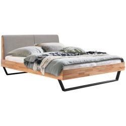 Hasena Bett Pollino Braun/Grau/Schwarz Holz 180 x 200 cm - Farbe: Natur, Grau, Schwarz - Material: Kernbuche - Bett