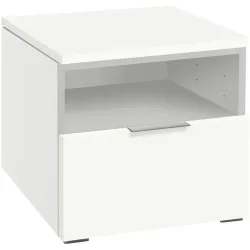 Hasena Nachttisch Jolantha Weiss MDF/Metall 45 cm - Nachttisch