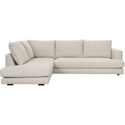 Ecksofa Harper Weiss Stoff 274 cm 196 cm - Ecksofa