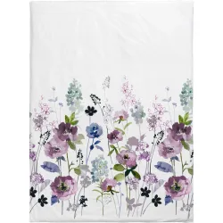Duvetbezug Talinda Blau/Rosa Baumwolle 210 cm 160 cm - Farbe: rosa/blau - Duvetbezug