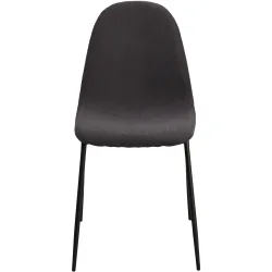 Stuhl Maris Grau Polyester/Metall 45 cm - Stuhl