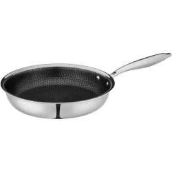 MÄSER Bratpfanne Hestia Schwarz/Silber Edelstahl 32 cm 32 cm - Bratpfanne