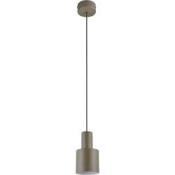 Pendellampe Bonito Braun/Grau Metall 12 cm 150 cm - Farbe: taupe - Pendellampe