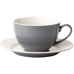 Geschirr-Set Elements Grau/Weiss Steingut - Geschirr-Set