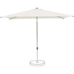 Suncomfort BY GLATZ, Suncomfort BY GLATZ Sonnenschirm Pop up Weiss, Grau Polyester B 200 cm - Material: Polyester Stoff, Metall - Sonnenschirm