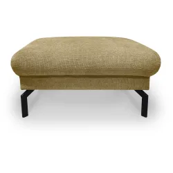 Hocker Gomero Gelb/Schwarz Stoff/Metall 90 cm 46 cm - Farbe: Sandgelb, Schwarz - Material: Stoff, Metall - Hocker