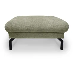 Hocker Gomero Grün/Schwarz Stoff/Metall 90 cm 46 cm - Farbe: Blassgrün, Schwarz - Material: Stoff, Metall - Hocker